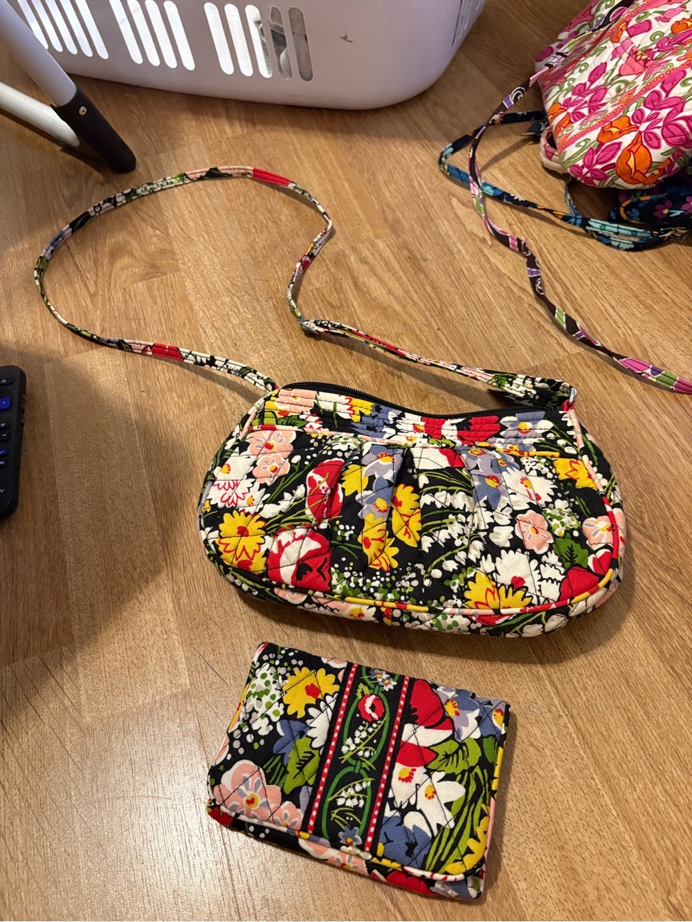 Vera Bradley poppy Crossbody Bag and Wallet Set
